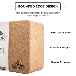 rounded edge yoga block