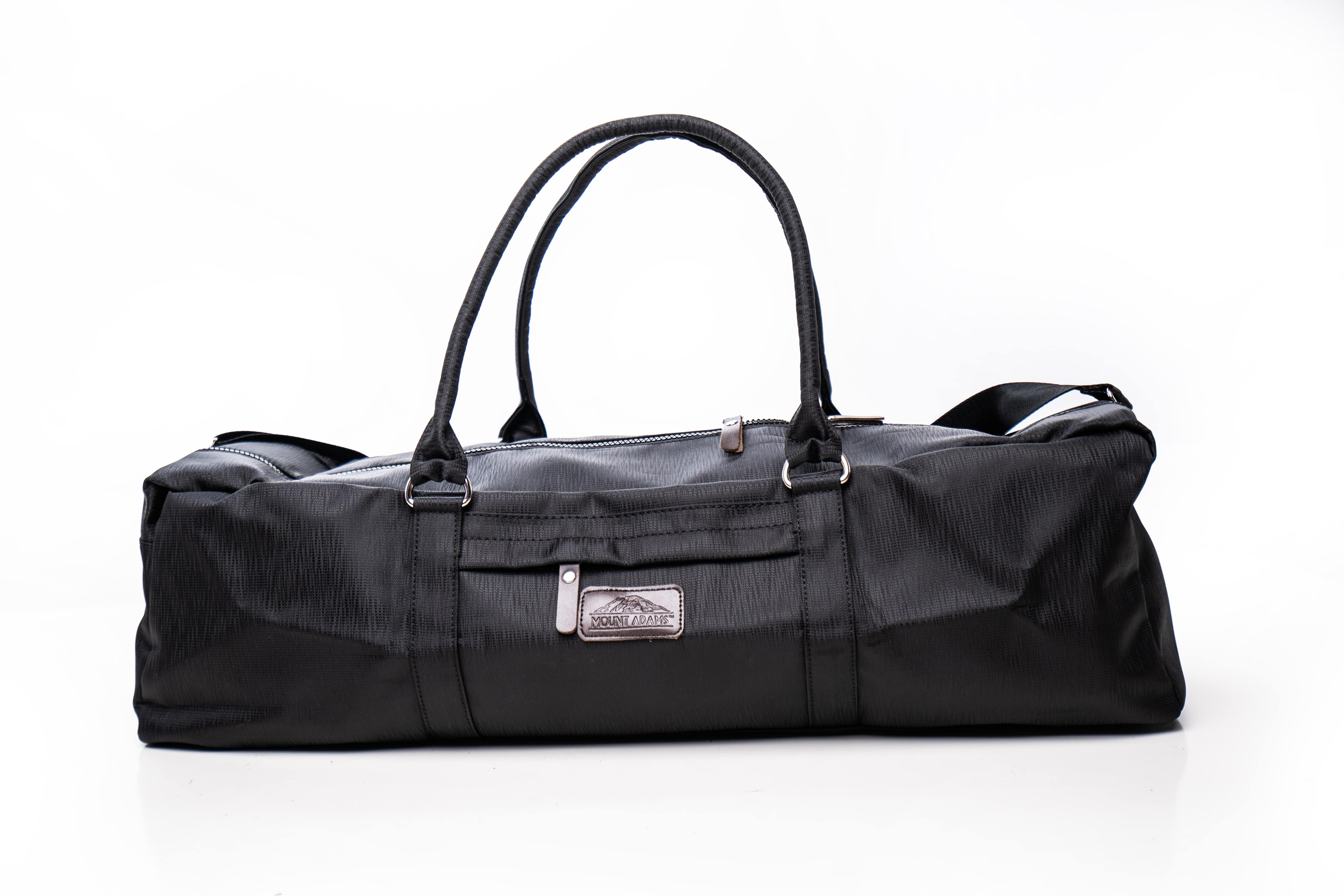 black ripple large yoga duffle bag